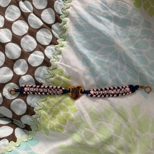 Juicy Couture Rope Bracelet With Gold Clasp